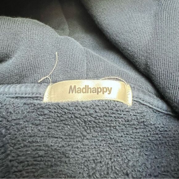 Madhappy Classics Full Zip Fleece Hoodie in Ombre Navy NEW Medium - Picture 7 of 9